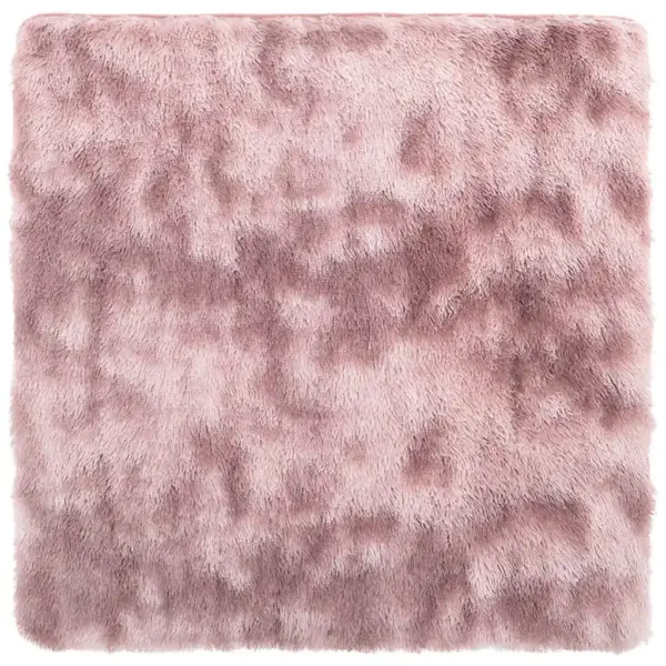 Kõrge karvaga Shaggy vaip NAVARRA, tolmune roosa, 120 x 120 cm – 2