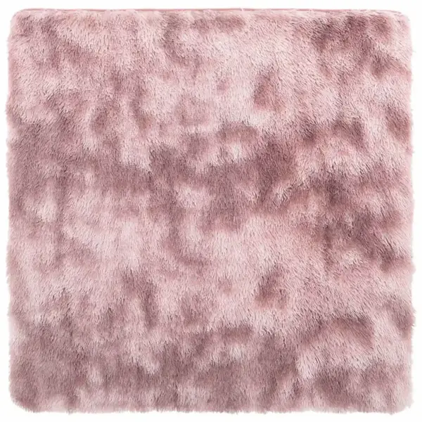 Kõrge narmaga shaggy vaip NAVARRA, tolmune roosa, 200 x 200 cm – 2