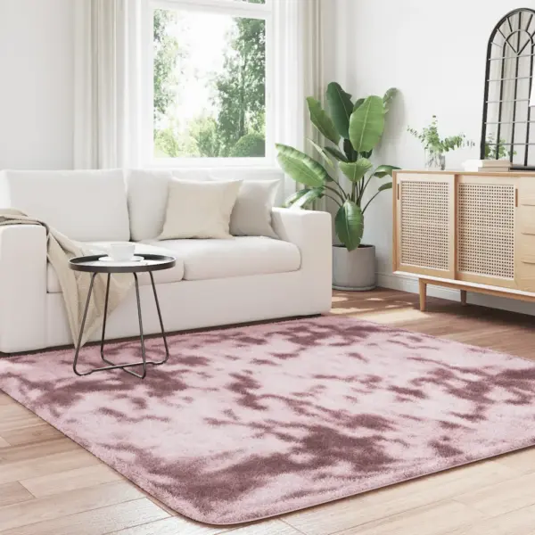 Kõrge narmaga shaggy vaip NAVARRA, tolmune roosa, 200 x 200 cm – 3