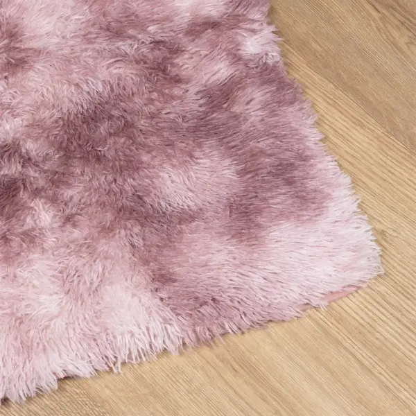Kõrge narmaga shaggy vaip NAVARRA, tolmune roosa, 200 x 200 cm – 4