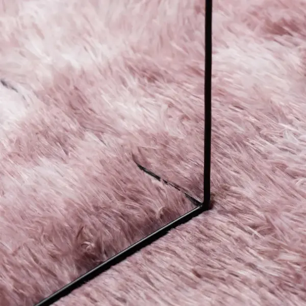 Kõrge narmaga shaggy vaip NAVARRA, tolmune roosa, 200 x 200 cm – 7