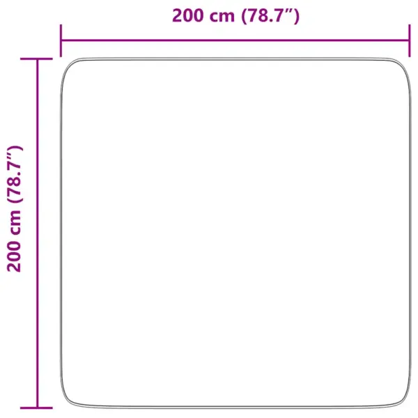 Kõrge narmaga shaggy vaip NAVARRA, tolmune roosa, 200 x 200 cm – 10