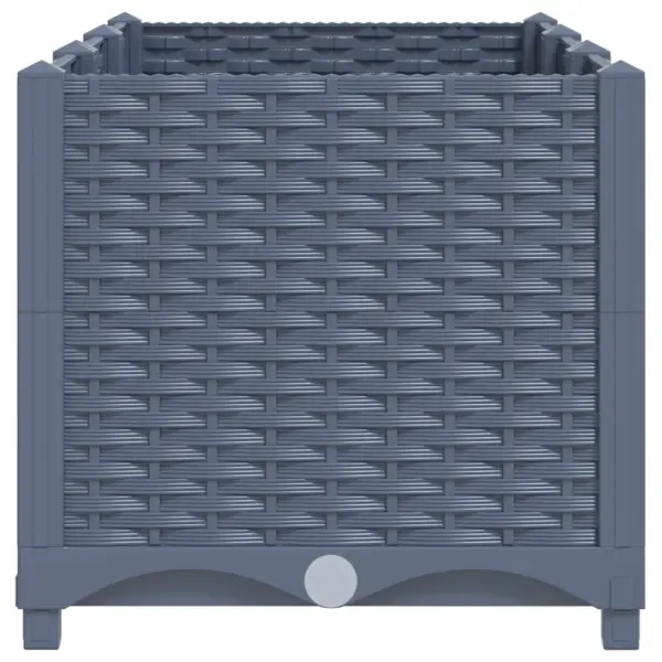 Polüpropüleenist taimekast aeda ja rõdule, sinakashall, 120 x 40 x 38 cm – 4