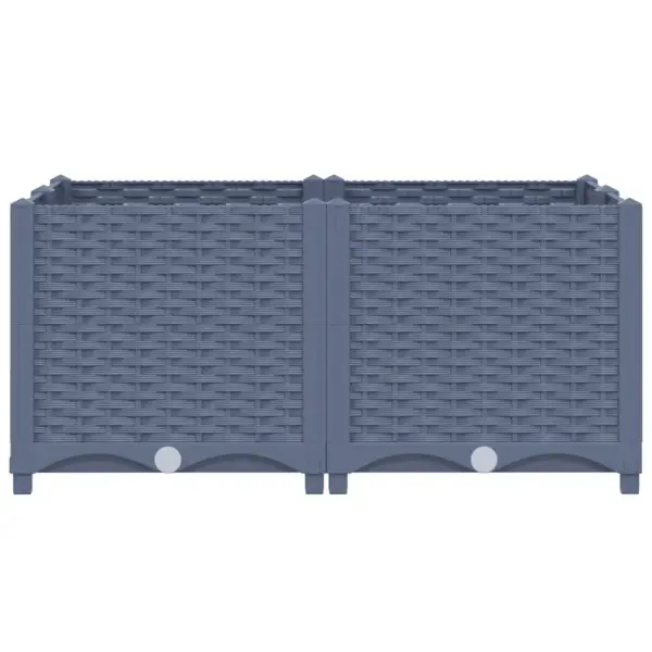 Sinakashall polüpropüleenist taimekast, 80 x 80 x 38 cm – 3