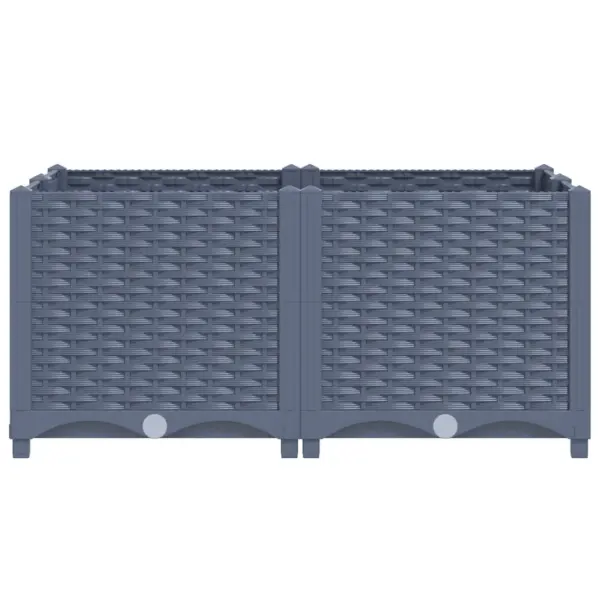 Sinakashall polüpropüleenist taimekast, 80 x 80 x 38 cm – 4