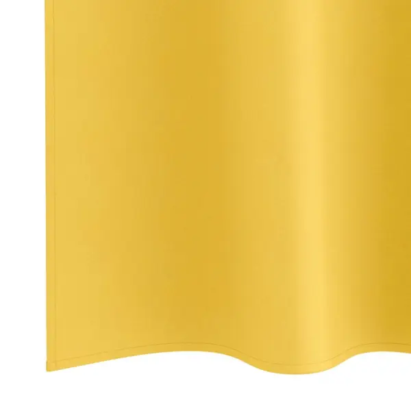 Pimendavad kardinad rõngastega, sinepikollane, 2 tk, 175 x 140 cm, polüester – 6