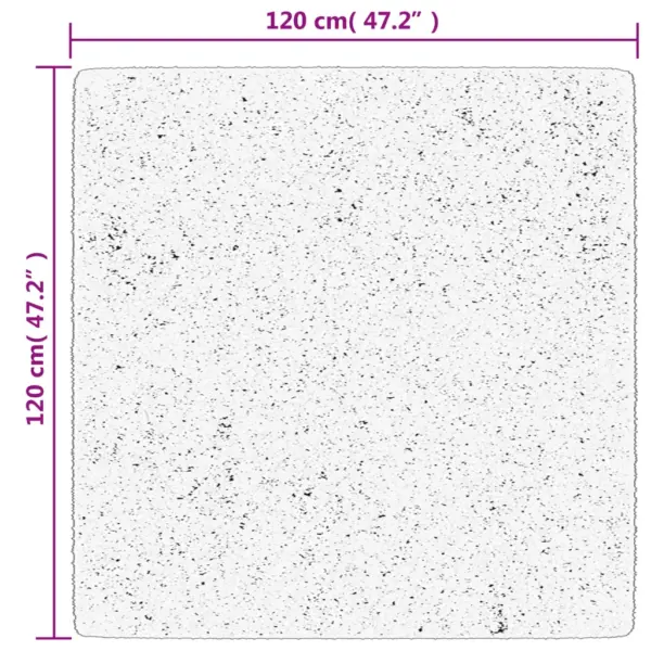 Kõrge narmaga shaggy vaip PAMPLONA, sinine, 120 x 120 cm – 10