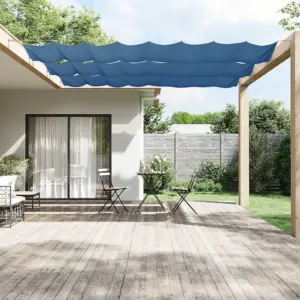 Sinine pergola varikatus, veekindel Oxford-kangas, 140 x 1000 cm