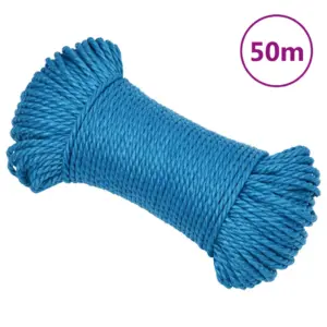 Punutud sinine töököis, polüpropüleen, 3 mm, 50 m