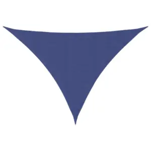 Veekindel kolmnurkne päikesepuri, sinine, 5 x 6 x 6 m, PU-kattega oxford-kangas