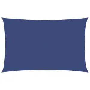Veekindel ristkülikukujuline päikesepuri, sinine oxford-kangas, 2,5 x 5 m