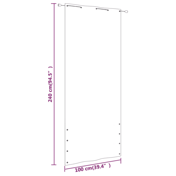 Veekindel rõdusirm UV-kaitsega, sinine Oxfordi kangas, 100 x 240 cm – 5