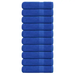 Puuvillased käterätikud FROGN, sinine, 10 tk, 50 x 100 cm, 360 g/m²