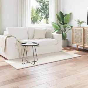 Libisemisvastane kreemjas ristkülikukujuline vaip Sirolo, polüester, 200 x 80 cm