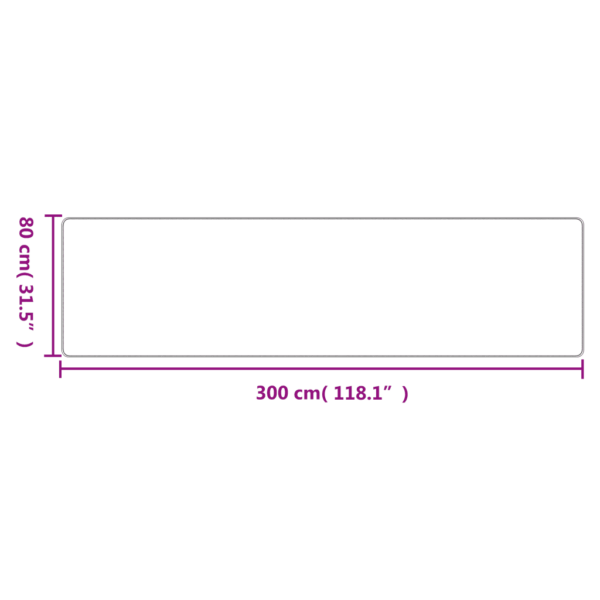 Esikuvaip sisalvälimusega, platina, 80 x 300 cm – 6