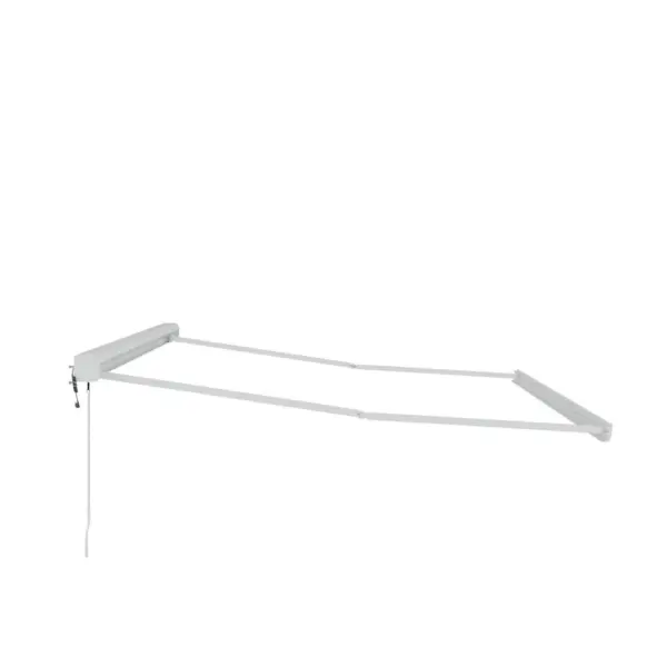 Sissetõmmatav terrassimarkiis alumiiniumraamiga, valge, 450 x 300 cm, puldiga juhitav – 5