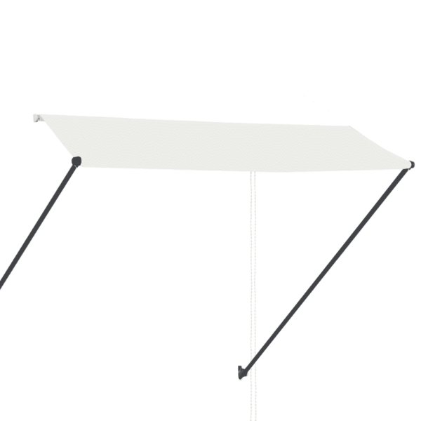 Sissetõmmatav terrassivarikatus LED-valgustusega, 300 x 150 cm, kreemjasvalge – 4