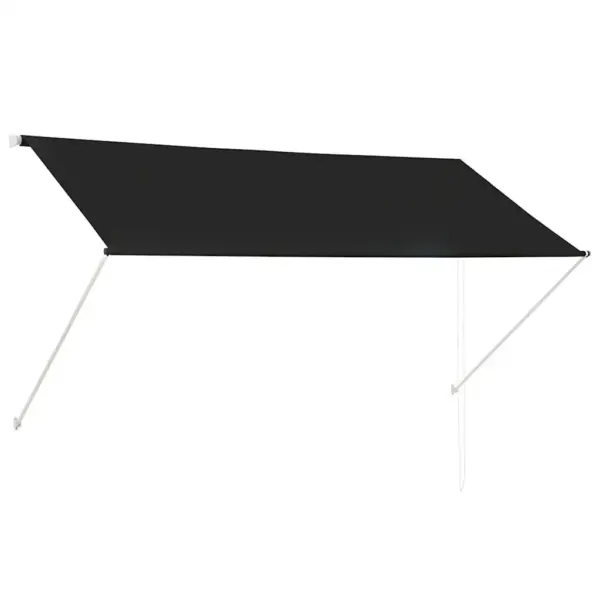 Sissetõmmatav varikatus antratsiithall, käsitsi juhitav, 250 x 150 cm – 2