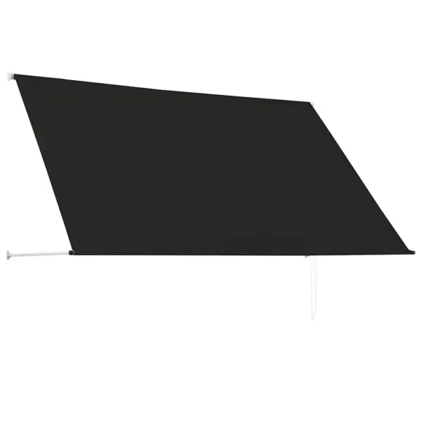 Sissetõmmatav varikatus antratsiithall, käsitsi juhitav, 250 x 150 cm – 4
