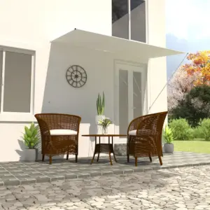 Sissetõmmatav varikatus akendele ja terrassile, kreemjasvalge, 250 x 150 cm