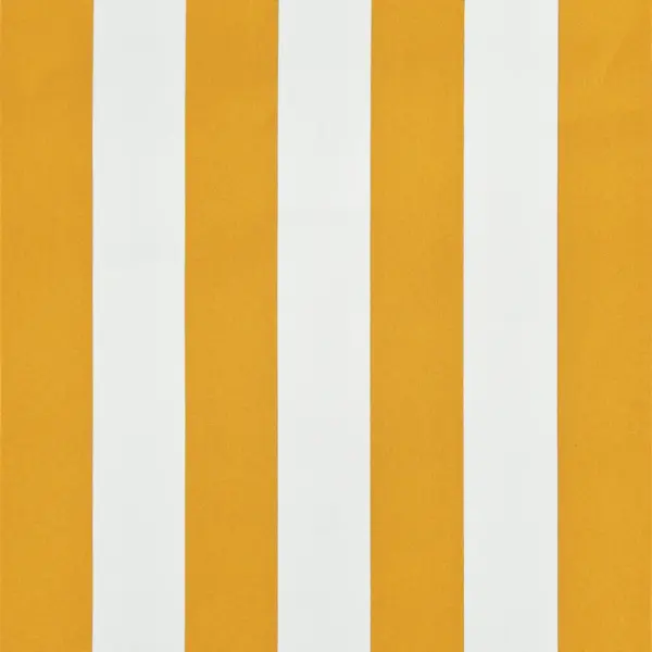 Sissetõmmatav varikatus 300 x 150 cm, kollane ja valge, terasraamiga – 7