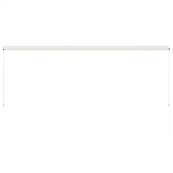 Sissetõmmatav terasraamiga varikatus, kreemjasvalge, 350 x 150 cm – 5