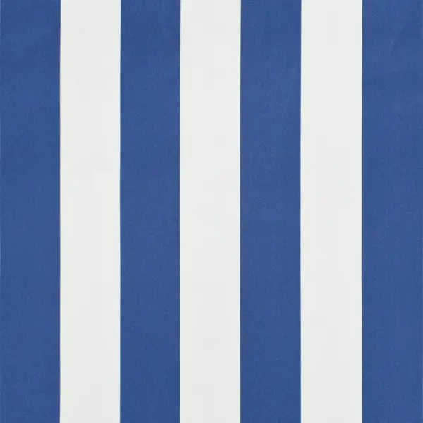 Sissetõmmatav varikatus terasraamiga, sinine-valge, 400 x 150 cm – 6