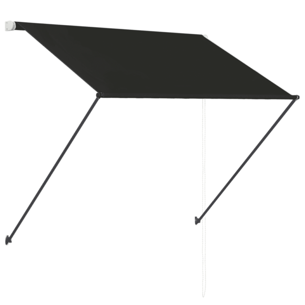 Sissetõmmatav varikatus LED-valgustusega, antratsiithall, 100 x 150 cm – 4