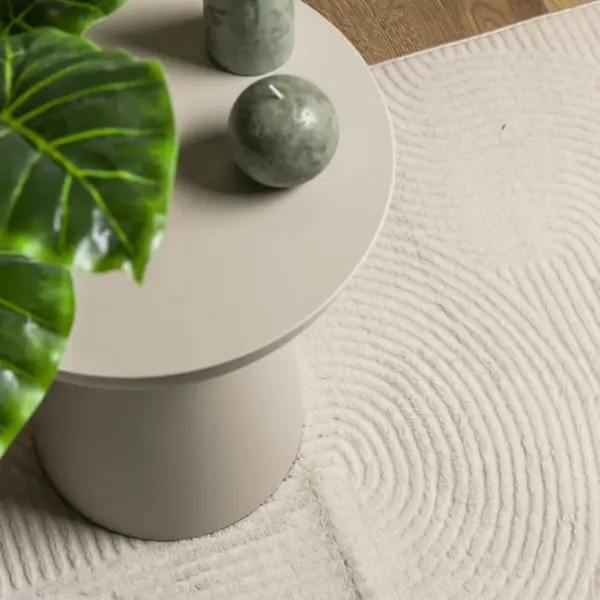 Skandinaavia stiilis lühikese narmaga vaip IZA, kreemjasvalge, libisemiskindla tagusega, 100 x 200 cm – 7