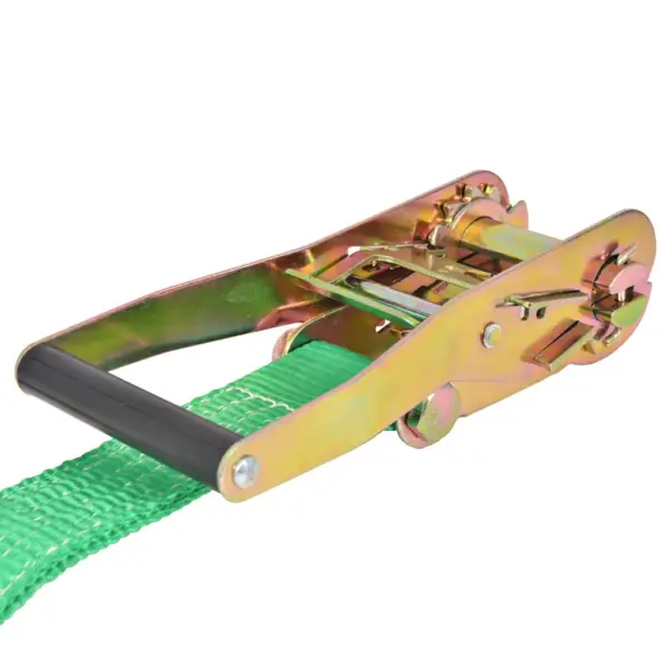 Slackline tasakaaluliin tasakaalu- ja jõutreeninguks, roheline polüester, 15 m x 50 mm, 150 kg – 4
