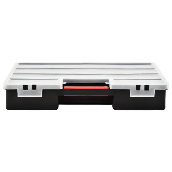 Reguleeritavate vaheseintega sorteerimiskastid käepidemega, 2 tk, plast, läbipaistev ja must, 460 x 325 x 80 mm – 4