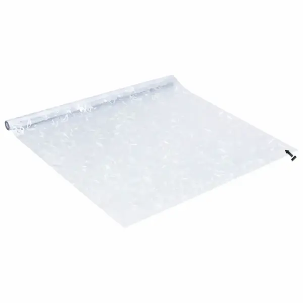 Staatiline aknakile lillemustriga, läbipaistev PVC, 90 x 500 cm – 4