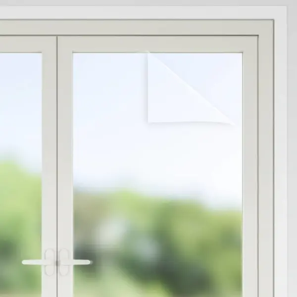 Staatiline matt aknakile privaatsuseks, jäähall PVC, 45 x 2000 cm – 4