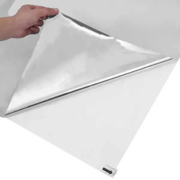 Staatiline peegeldav päikesekile akendele, hõbedane, 45 x 2000 cm – 9