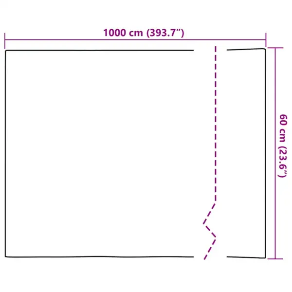 Staatiline aknakile privaatsuseks, läbipaistev PVC, 60 x 1000 cm – 8