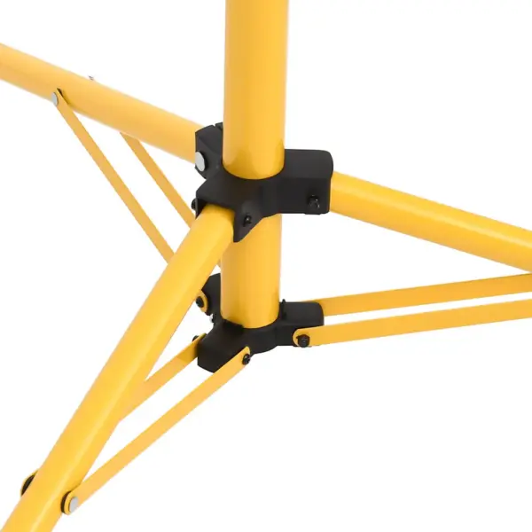 Reguleeritava statiiviga LED töövalgusti, 2 x 100 W, soe valge, must-kollane – 4