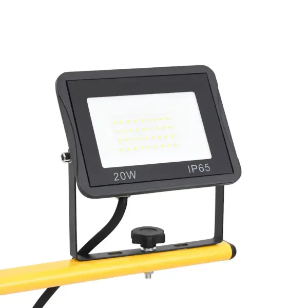 Statiiviga LED töövalgusti, 2 x 20 W prožektorid, soe valge – 7