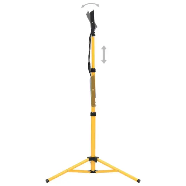 Statiiviga LED töövalgusti, 2 x 50 W, külm valge, must-kollane – 3