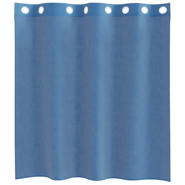 Voile kardinad rõngastega, 2 tk, sügavsinine, 140 x 140 cm - 4