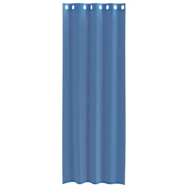 Voile-kardinad rõngastega, 2 tk, sügavsinine, 140 x 300 cm – 4