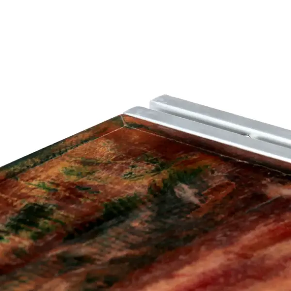 Tööstusliku stiiliga kohvilaud taaskasutatud puidust, mitmevärviline, 120 x 60 x 35 cm – 4