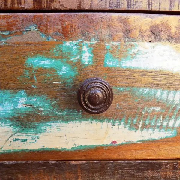 Antiikstiilis kumera servaga kohvilaud sahtliga, taaskasutatud puit, 90 x 45 x 45 cm – 10