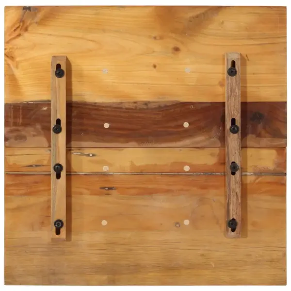 Ruudukujuline taaskasutatud puidust lauaplaat, mitmevärviline, 60 x 60 cm, 15–16 mm – 9