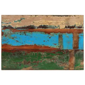 Ristkülikukujuline taaskasutatud puidust lauaplaat, 90 x 60 cm, paksus 25–27 mm