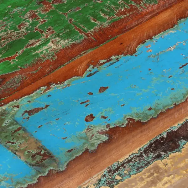 Ristkülikukujuline taaskasutatud puidust lauaplaat, 90 x 60 cm, paksus 25–27 mm – 10