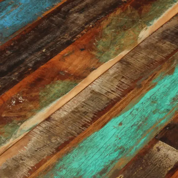 Ümmargune taaskasutatud puidust lauaplaat, 80 cm, 15–16 mm, mitmevärviline – 6