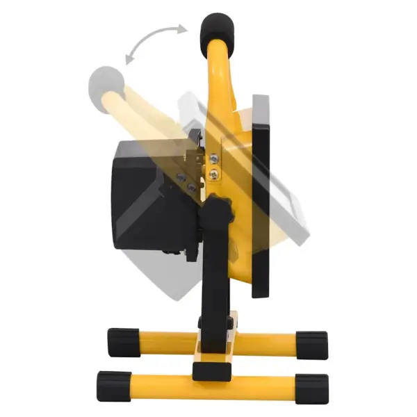 Taaslaetav LED-prožektor käepidemega, 30 W, 1500 lm, külm valge, must-kollane – 7