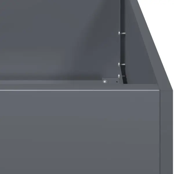 Kõrge taimekast antratsiithall, külmvaltsitud teras, avatud põhjaga, 40 x 80 x 80 cm – 7