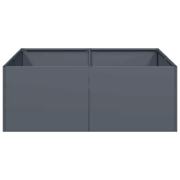 Taimekast avatud põhjaga, antratsiithall külmvaltsitud teras, 80 x 80 x 30 cm – 4