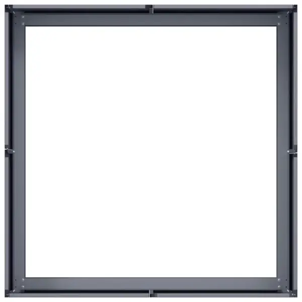 Taimekast avatud põhjaga, antratsiithall külmvaltsitud teras, 80 x 80 x 30 cm – 5